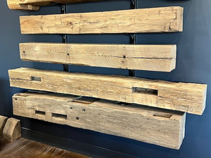 Hewn Hickory Mantel