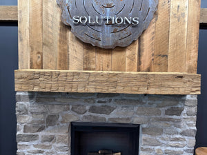 Hewn Oak Mantel
