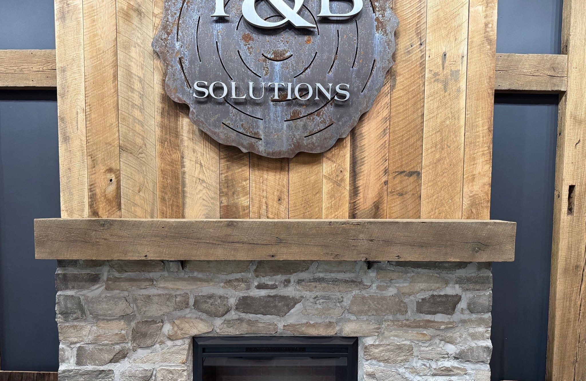 Oak Rough Sawn Mantel