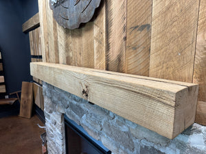 Red Oak Rough Sawn Mantel