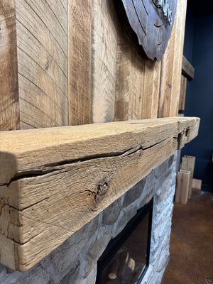 Rough Sawn Mantel