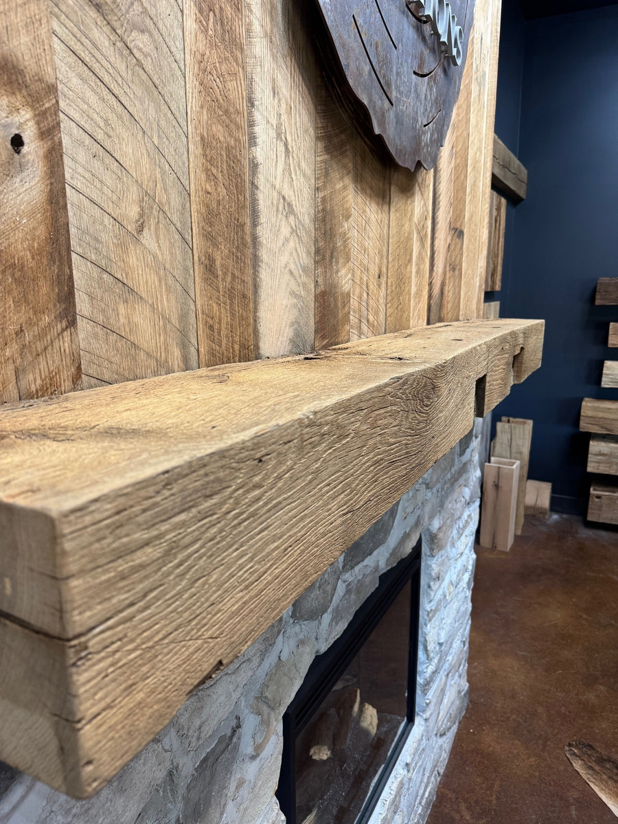 Rough Sawn Mantel