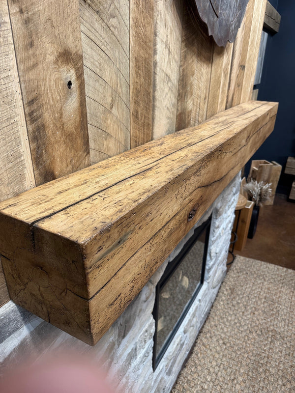 Milled Spalted Maple W/ Light Brown Wax - Timber & Beam