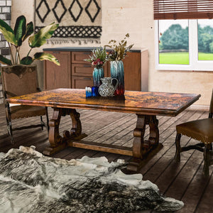 Copper Top Dining Table