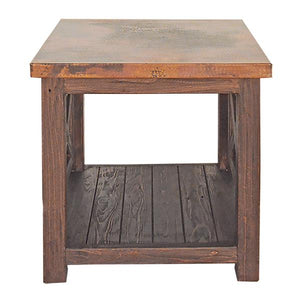 Farmhouse Natural Copper Side Table