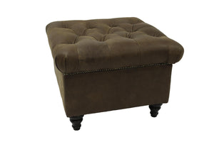 Sitara Chair- Woodland Spice Leather w/ Optional Ottoman